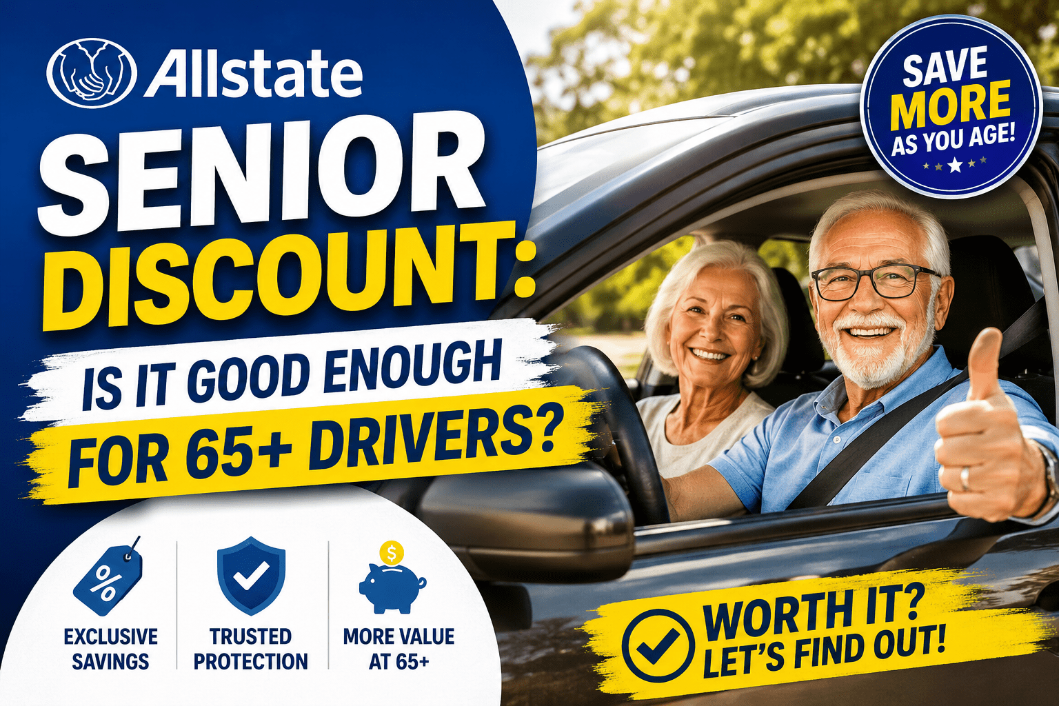 Allstate Senior Discount: Is It Good Enough for 65+ Drivers?