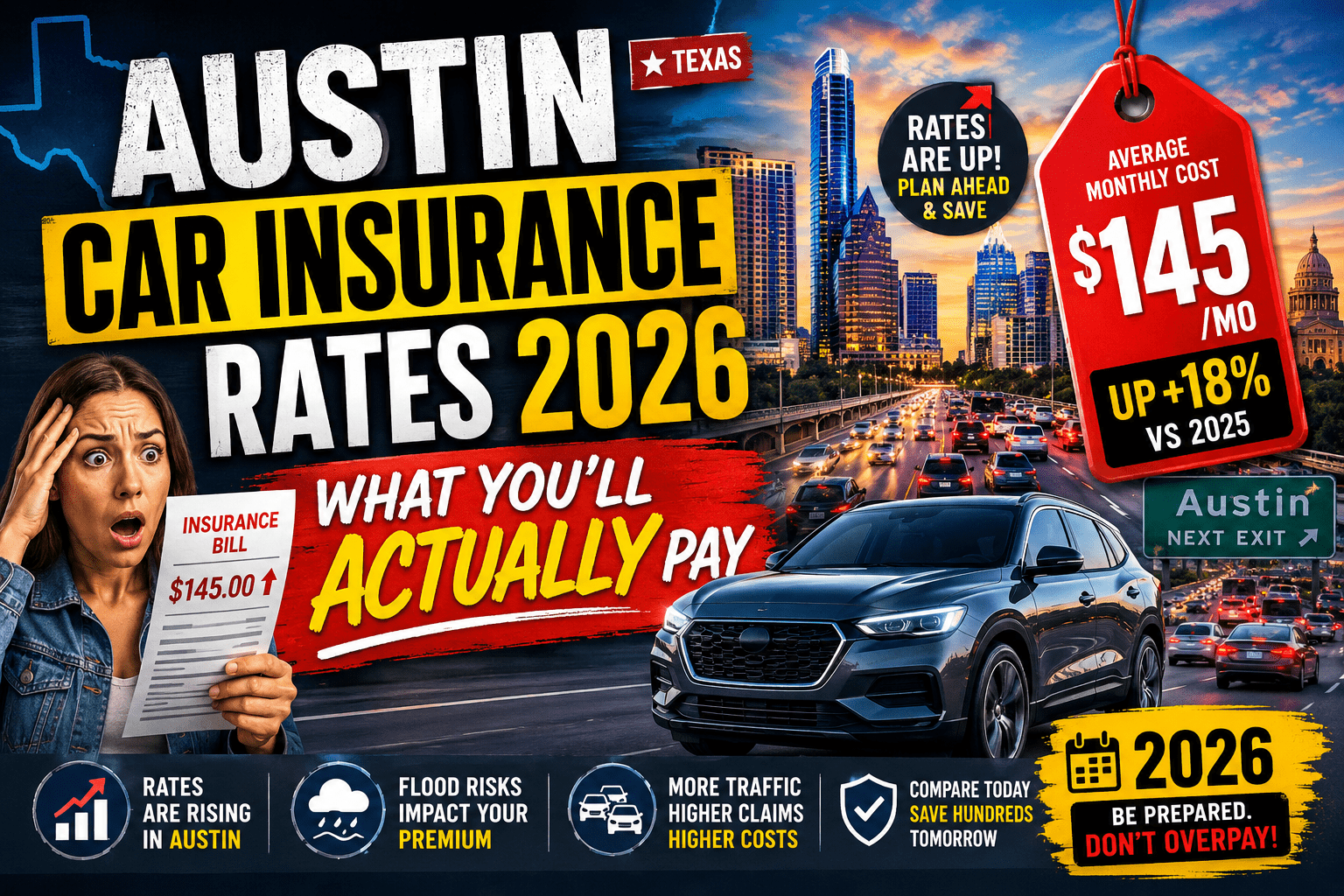 Austin Car Insurance Rates 2026 What You’ll Actually Pay