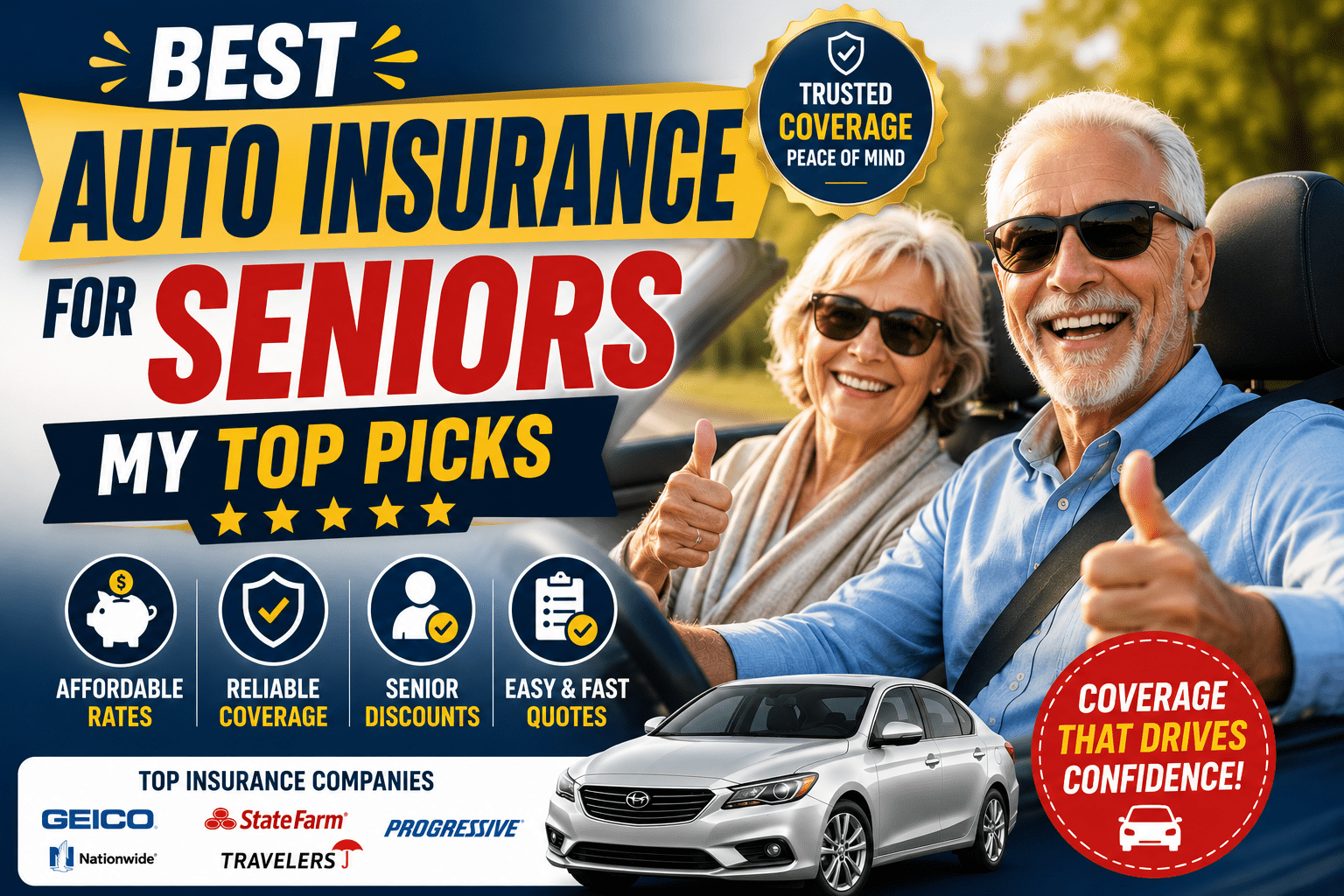 Best Auto Insurance for Seniors – My Top Picks