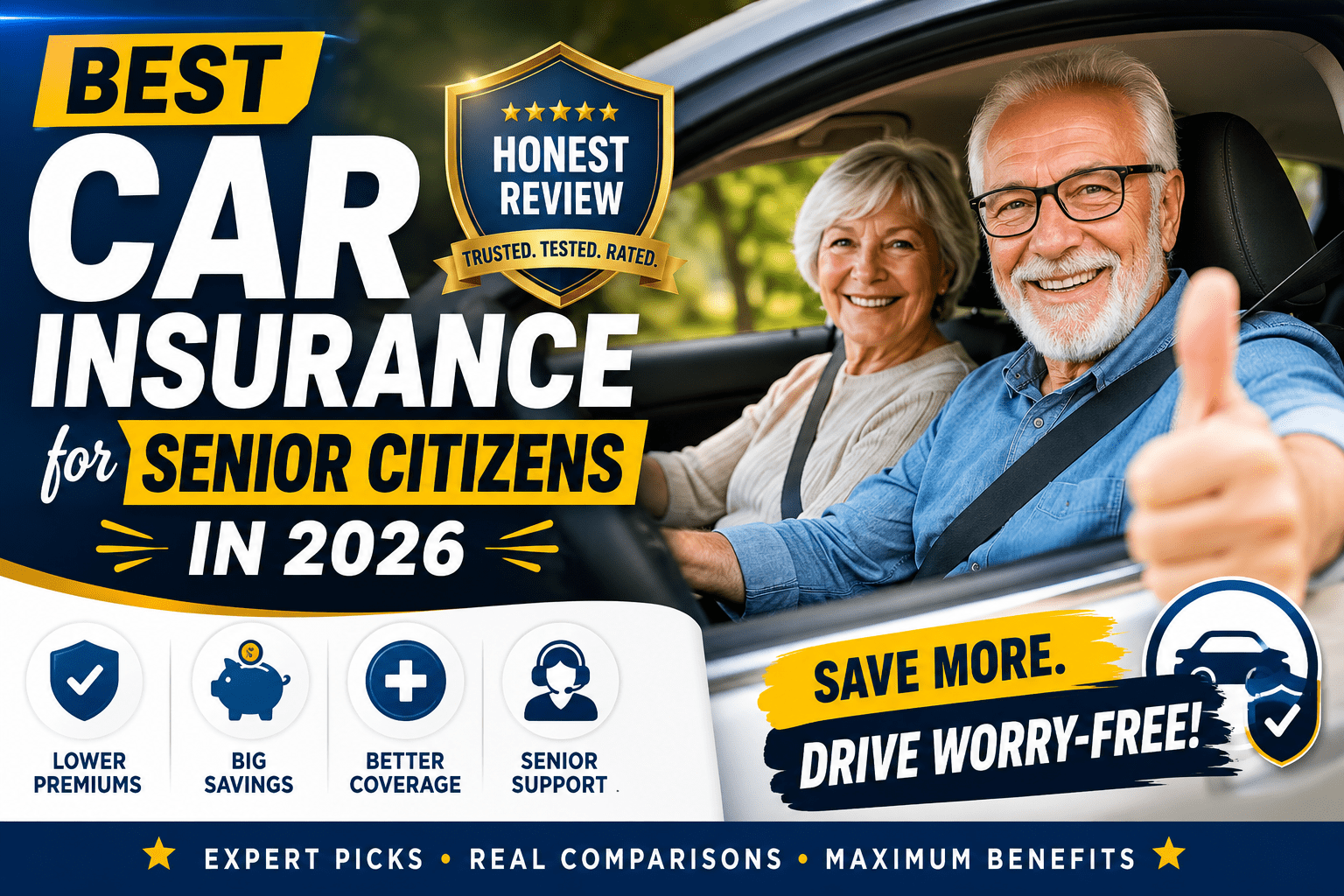 Best Car Insurance for Senior Citizens in 2026 – Honest Review