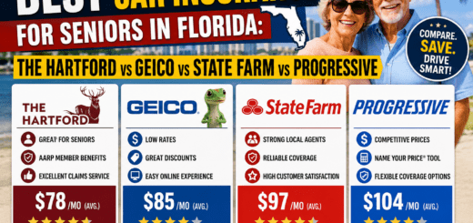Best Car Insurance for Seniors in Florida The Hartford vs GEICO vs State Farm vs Progressive