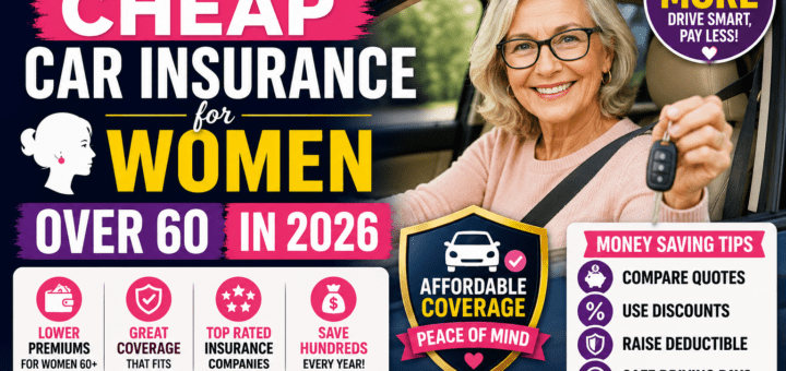 Best Cheap Car Insurance for Women Over 60 in 2026 + Money Saving Tips