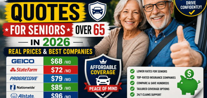 Car Insurance Quotes for Seniors Over 65 in 2026 – Real Prices & Best Companies