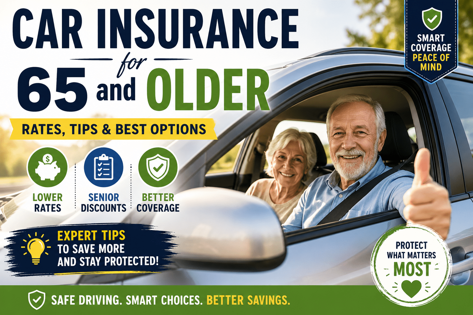 Car Insurance for 65 and Older – Rates, Tips & Best Options
