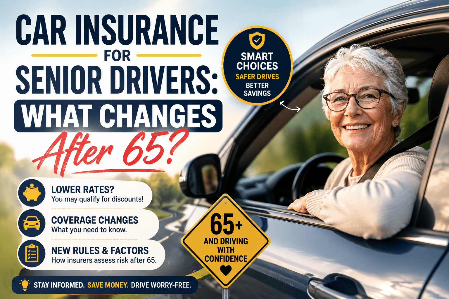 Car Insurance for Senior Drivers: What Changes After 65?