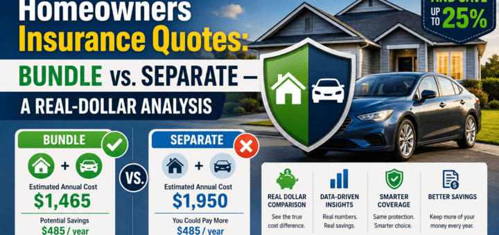 Car and Homeowners Insurance Quotes Bundle vs. Separate — A Real-Dollar Analysis