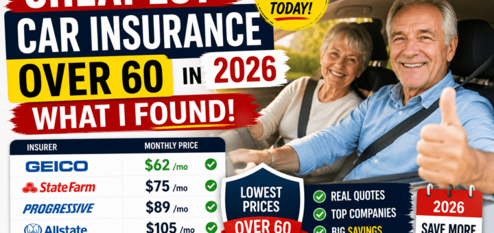 Cheapest Car Insurance Over 60 in 2026 – What I Found