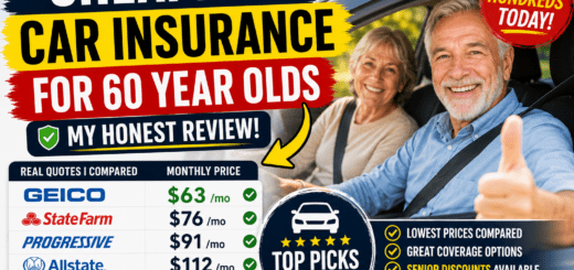 Cheapest Car Insurance for 60 Year Olds – My Honest Review