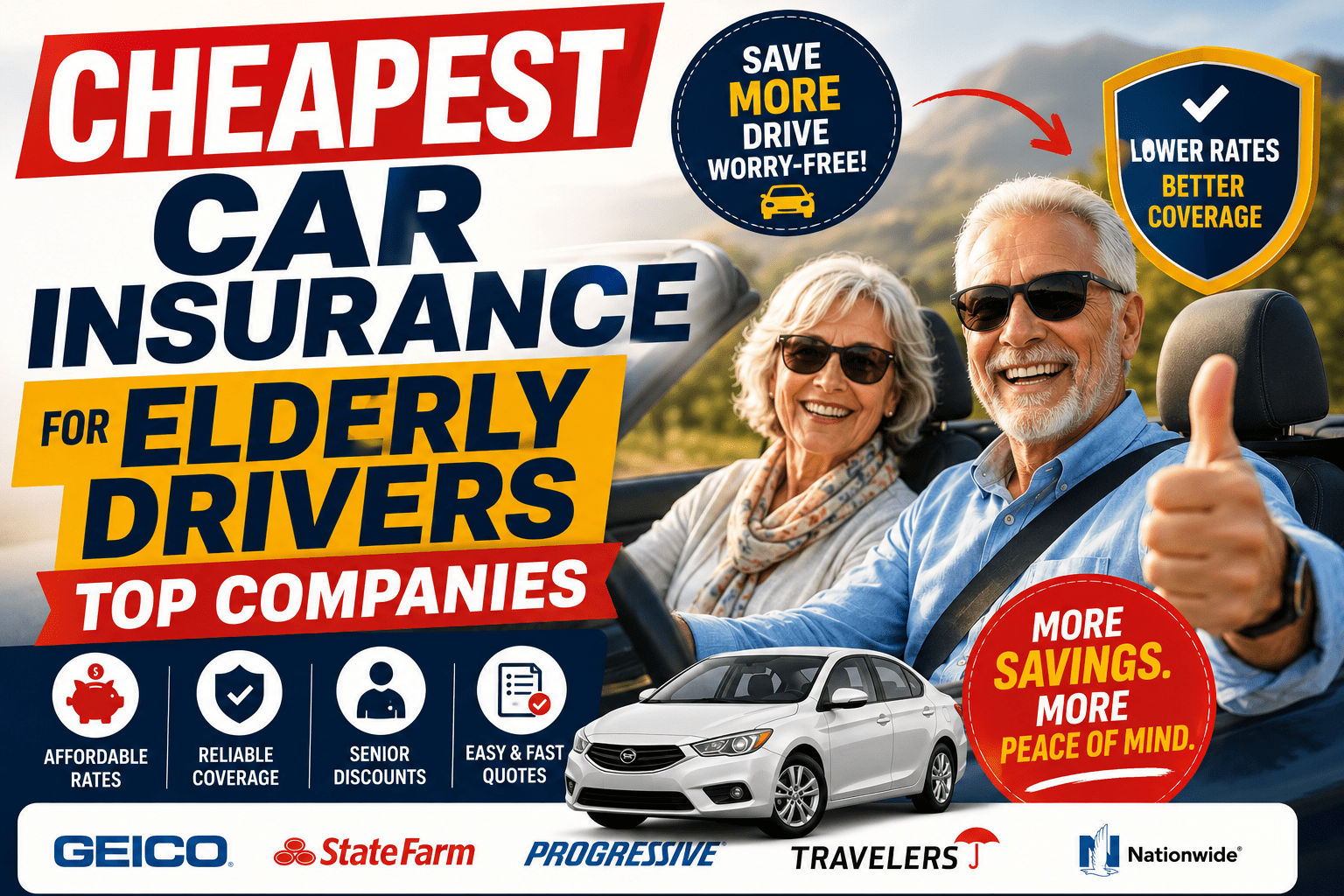 Cheapest Car Insurance for Elderly Drivers – Top Companies