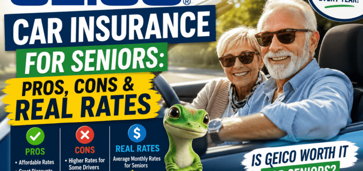 GEICO Car Insurance for Seniors: Pros, Cons & Real Rates