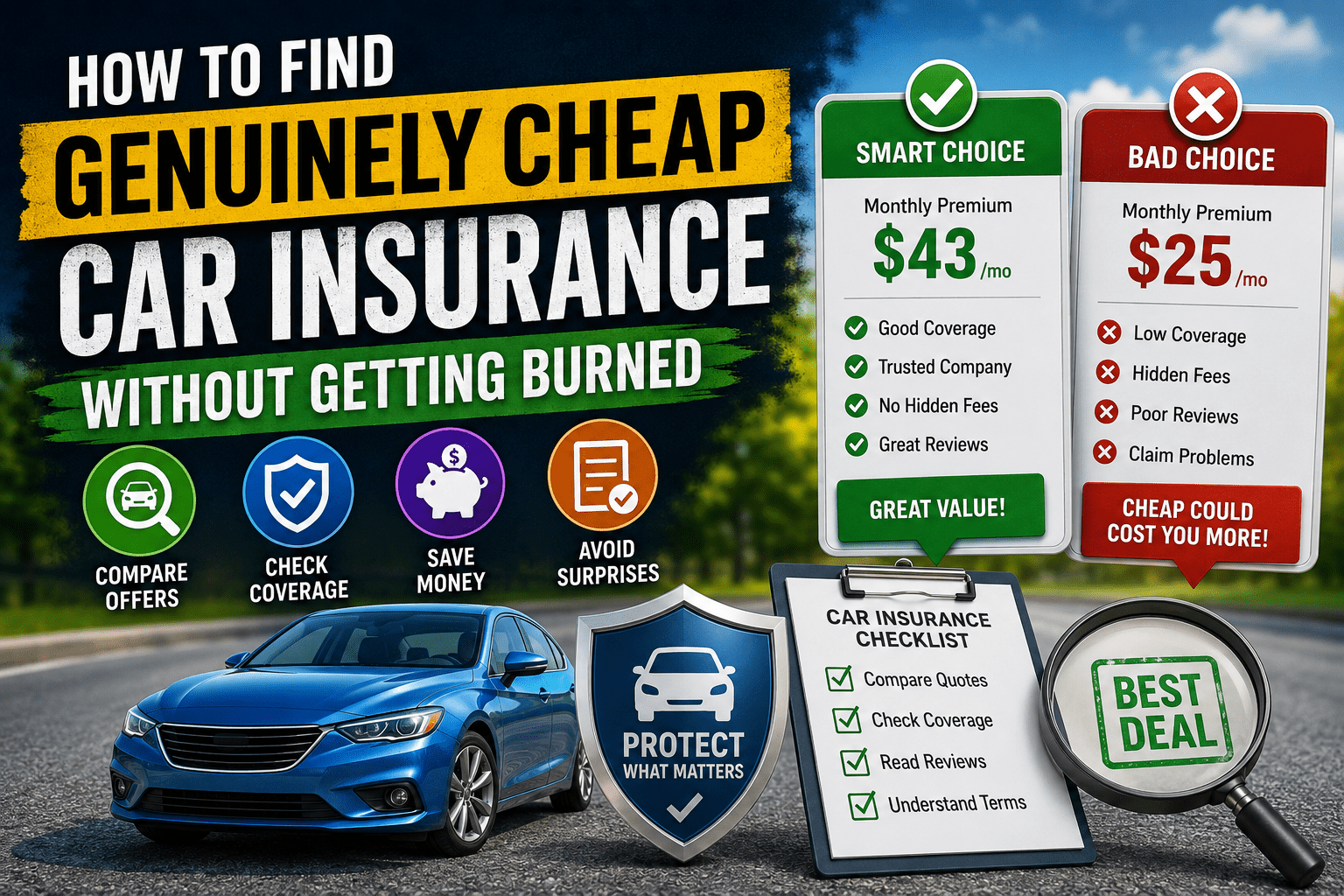 How to Find Genuinely Cheap Car Insurance Without Getting Burned