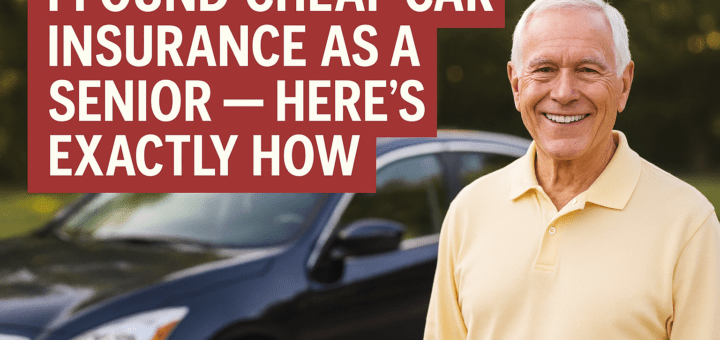 I Found Cheap Car Insurance as a Senior — Here's Exactly How
