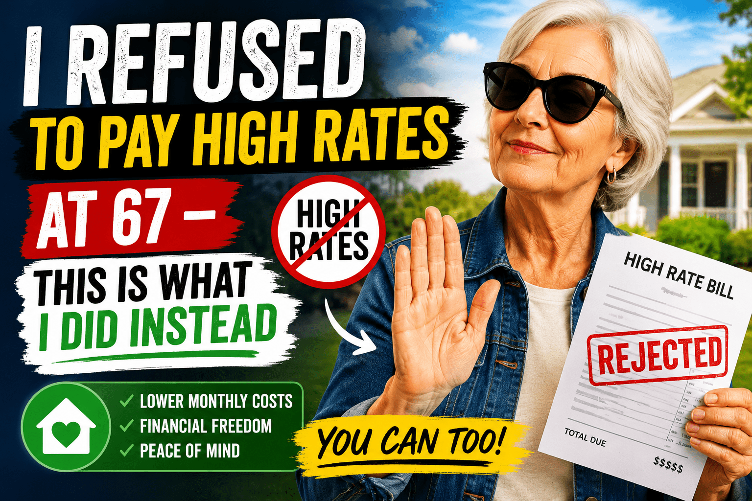 I Refused to Pay High Rates at 67 – This is What I Did Instead