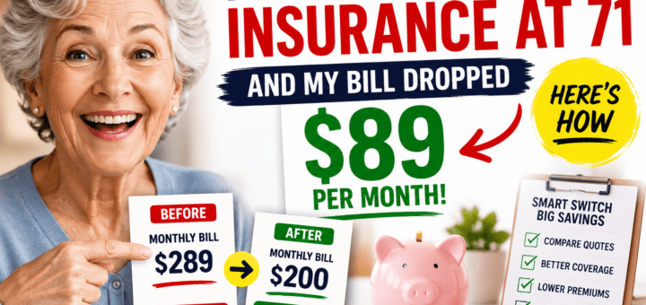 I Switched My Insurance at 71 and My Bill Dropped $89 Per Month – Here’s How