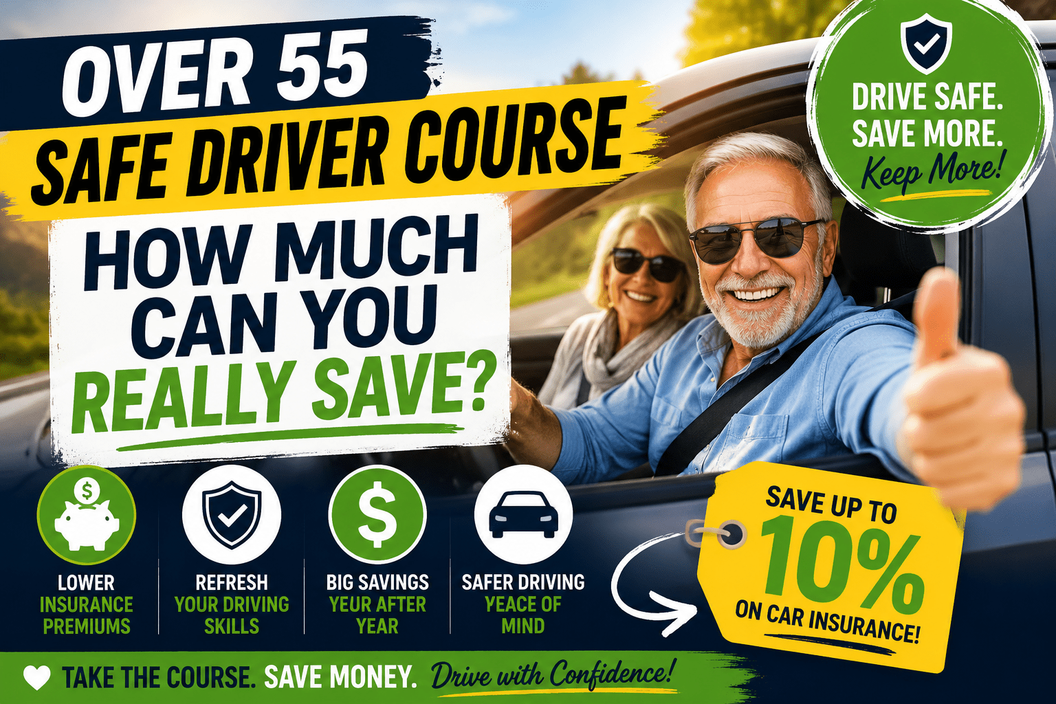 Over 55 Safe Driver Course – How Much Can You Really Save?