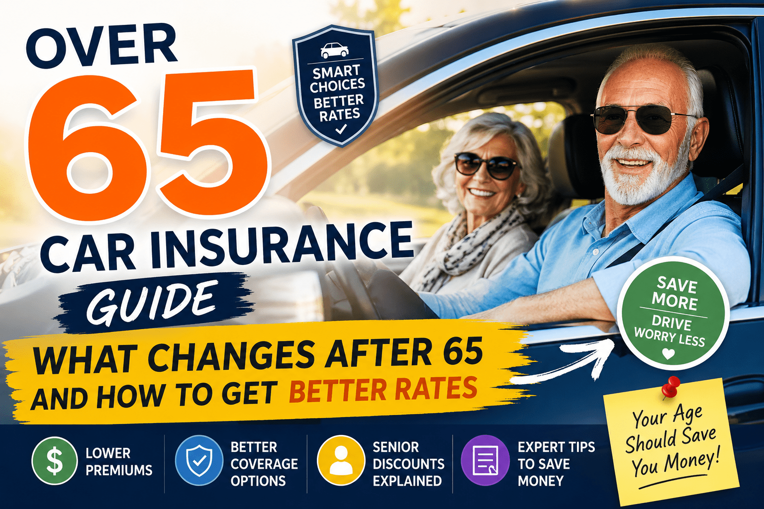 Over 65 Car Insurance Guide What Changes After 65 and How to Get Better Rates