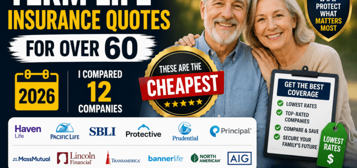 Term Life Insurance Quotes for Over 60 in 2026 I Compared 12 Companies, These Are the Cheapest