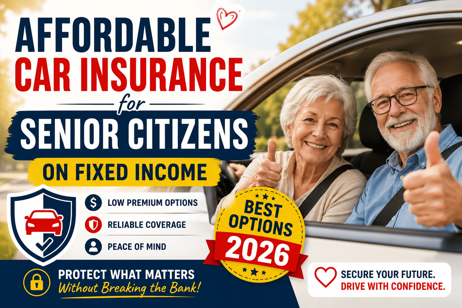 Affordable Car Insurance for Senior Citizens on Fixed Income – Best Options 2026