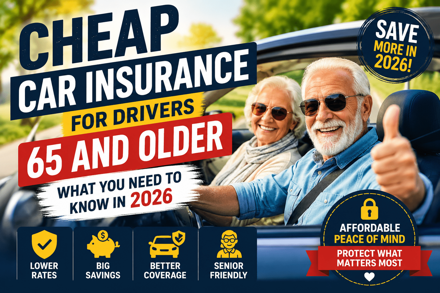 Cheap Car Insurance for Drivers 65 and Older – What You Need to Know in 2026