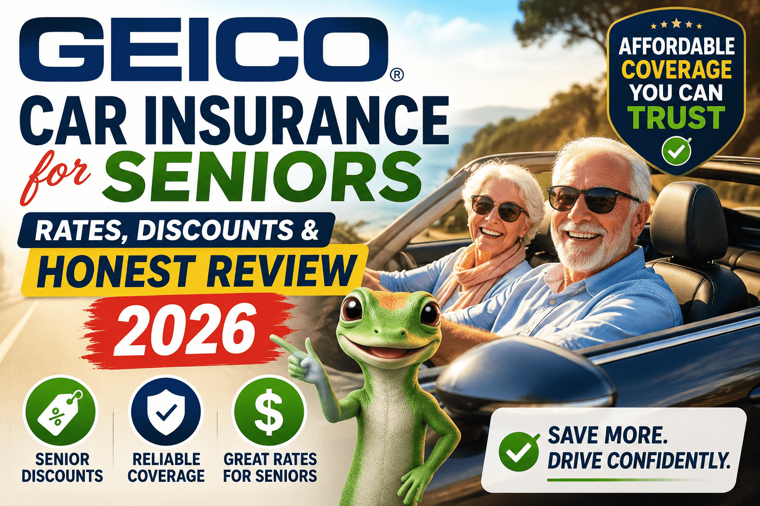 GEICO Car Insurance for Seniors Rates, Discounts & Honest Review 2026
