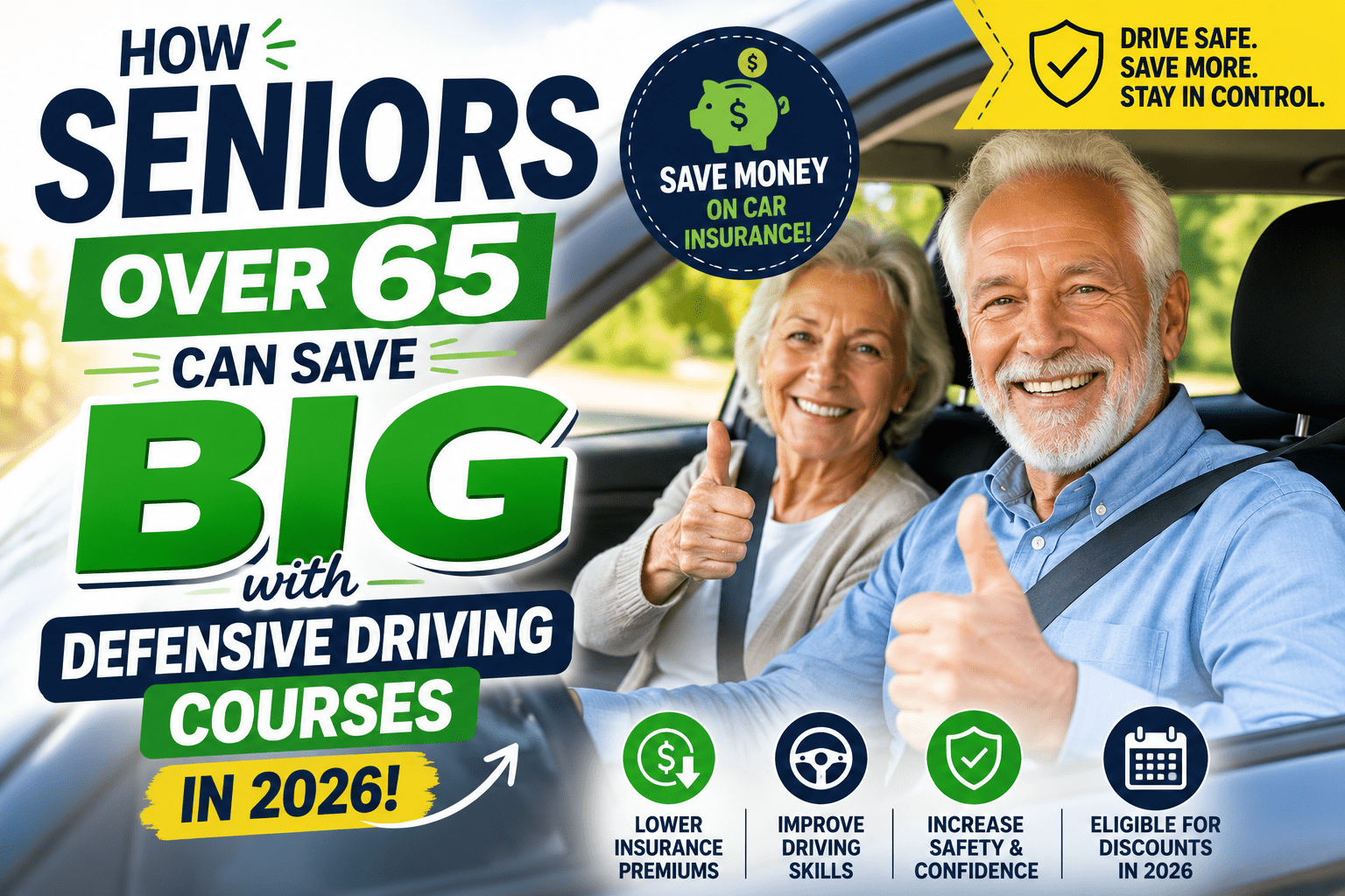 How Seniors Over 65 Can Save Big with Defensive Driving Courses in 2026